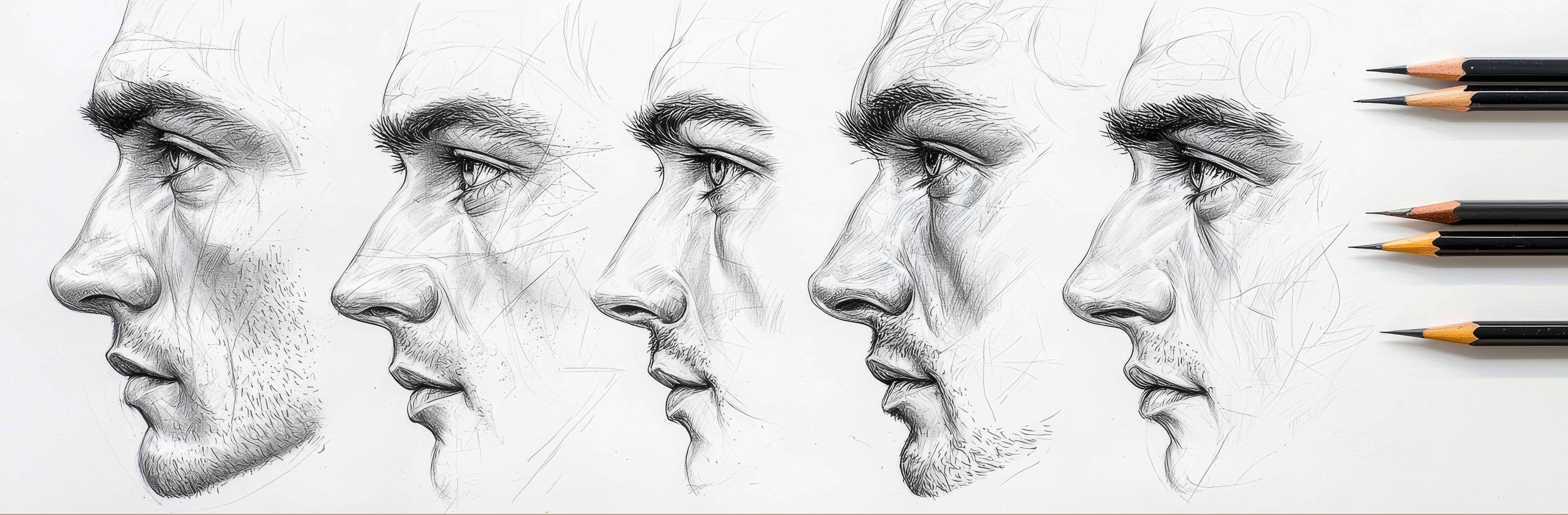 Рисуем нос: основные принципы